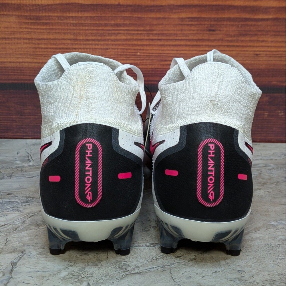 Nike Phantom GT Elite DF FG Men's 8.5 White Pink Blast Soccer Cleats CW6589-160 - Picture 6 of 11